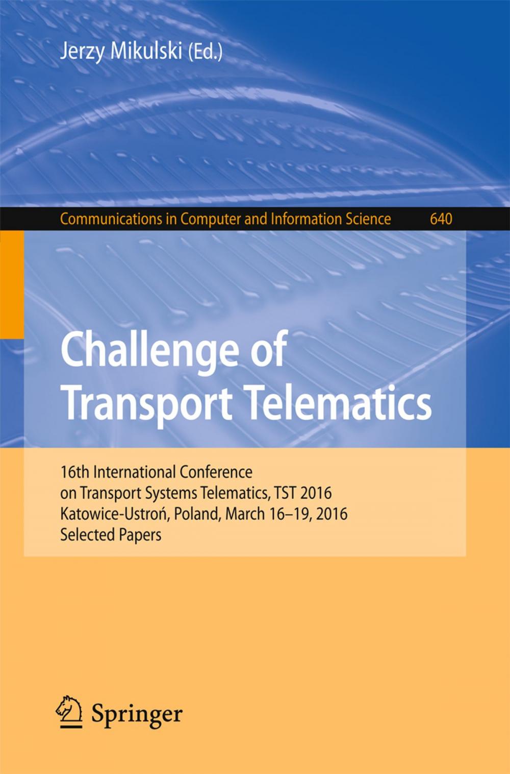 Big bigCover of Challenge of Transport Telematics