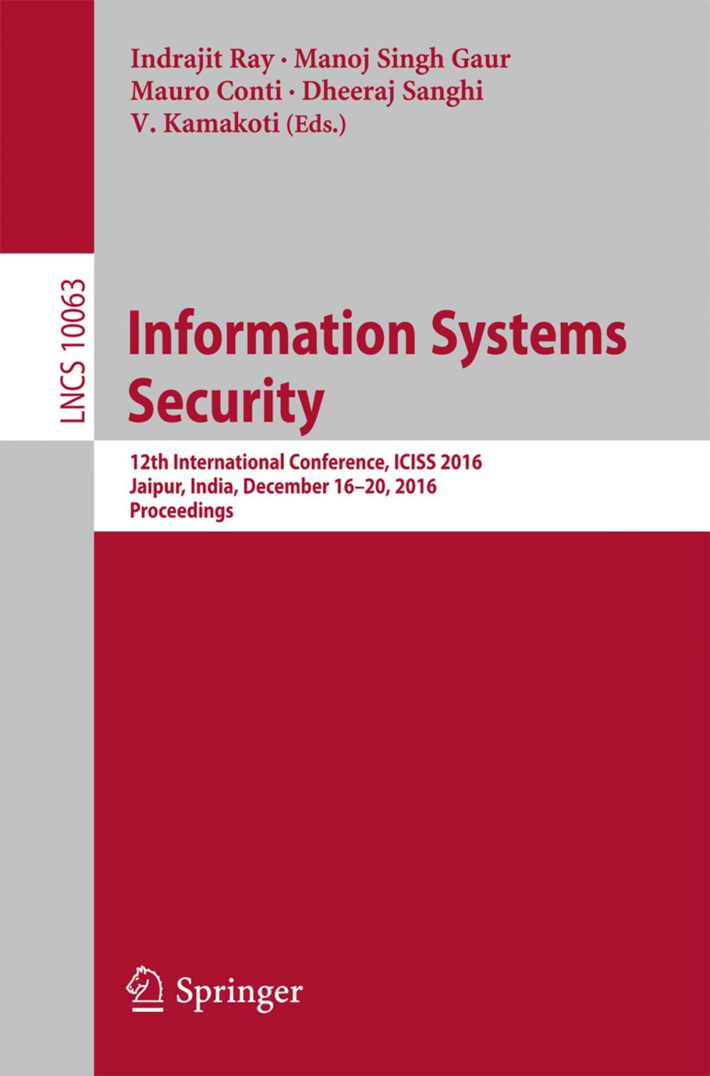 Big bigCover of Information Systems Security