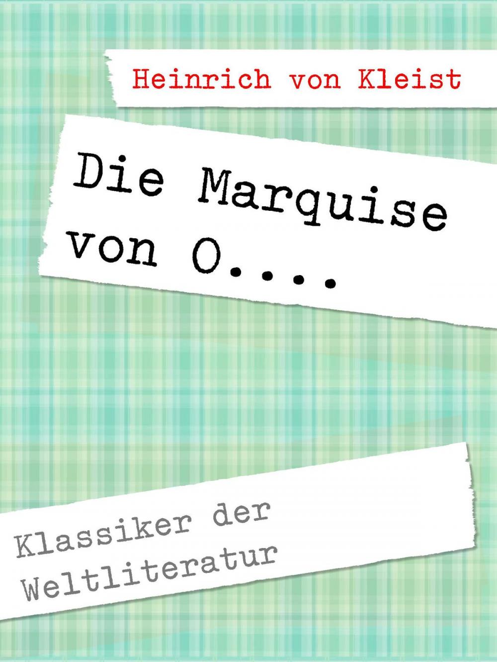 Big bigCover of Die Marquise von O....