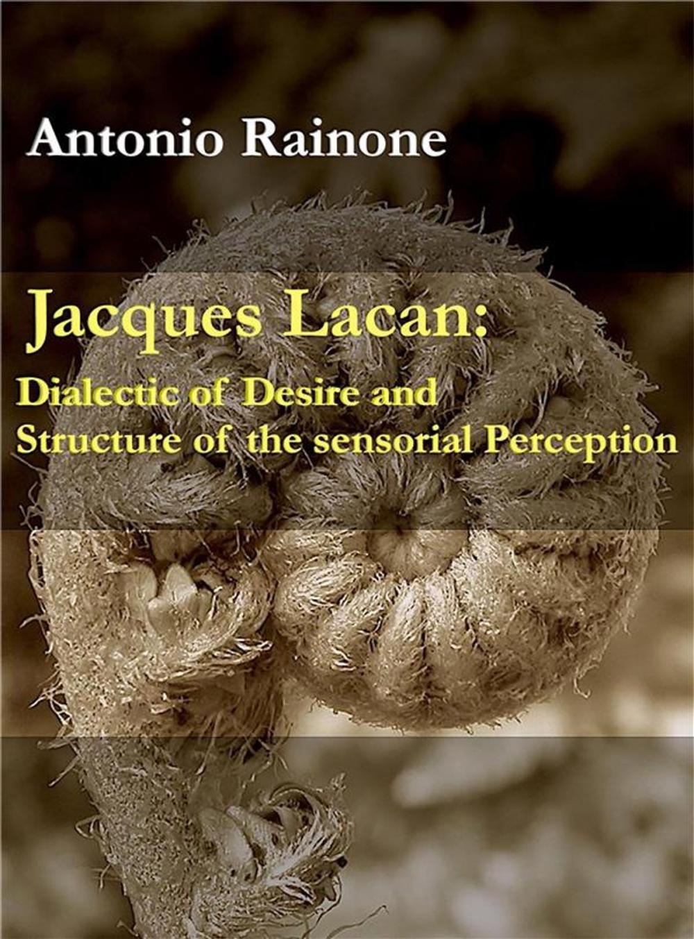 Big bigCover of Jacques Lacan: Dialectic of Desire and Structure of the sensorial Perception