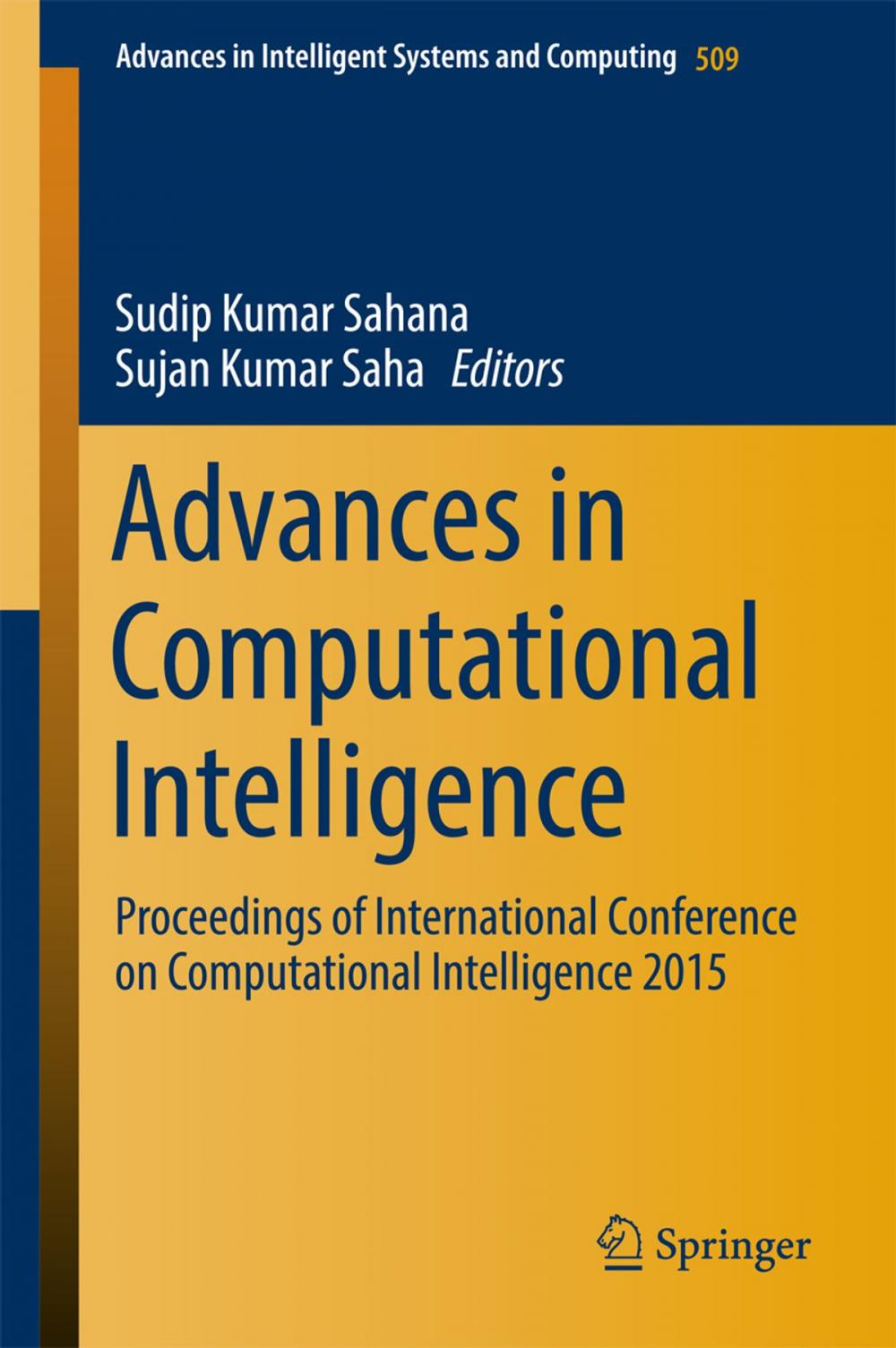 Big bigCover of Advances in Computational Intelligence