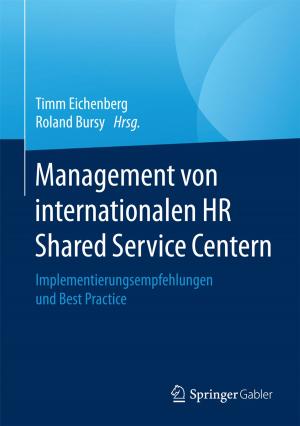 Cover of the book Management von internationalen HR Shared Service Centern by Boris Hubert