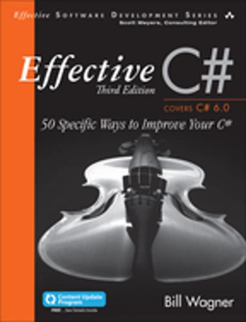 Cover of the book Effective C# (Covers C# 6.0), (includes Content Update Program) by Bill Wagner, Pearson Education