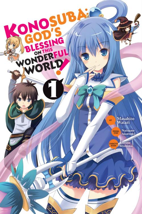 Cover of the book Konosuba: God's Blessing on This Wonderful World!, Vol. 1 (manga) by Natsume Akatsuki, Masahito Watari, Yen Press