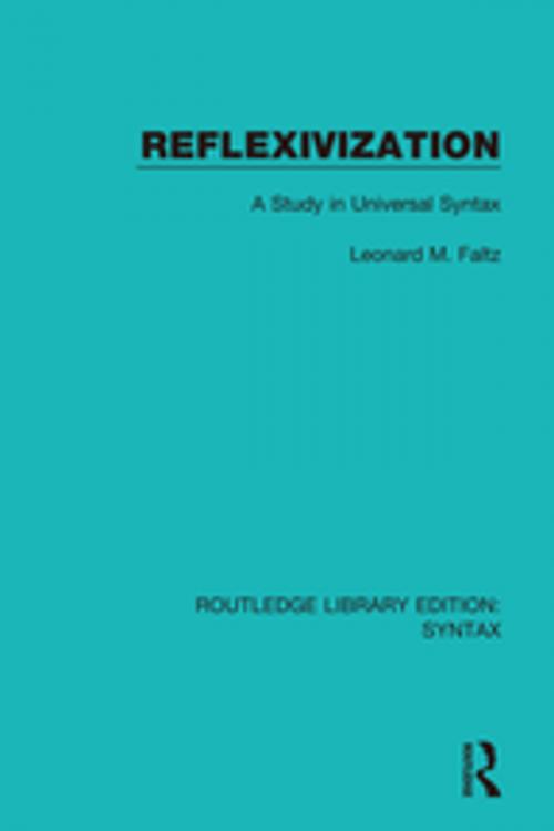 Cover of the book Reflexivization by Leonard M. Faltz, Taylor and Francis