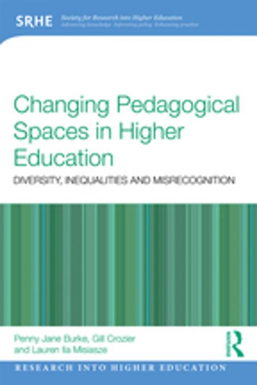 Cover of the book Changing Pedagogical Spaces in Higher Education by Penny Jane Burke, Gill Crozier, Lauren Ila Misiaszek, Taylor and Francis