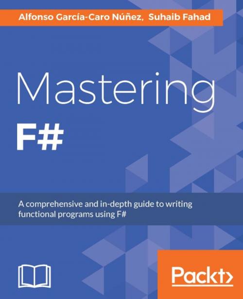 Cover of the book Mastering F# by Suhaib Fahad, Alfonso Garcia-Caro Nunez, Packt Publishing