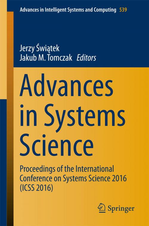 Cover of the book Advances in Systems Science by , Springer International Publishing