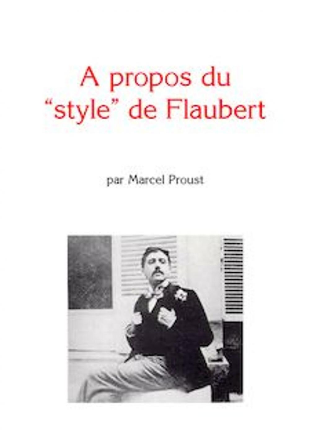 Big bigCover of A propos du "style" de Flaubert