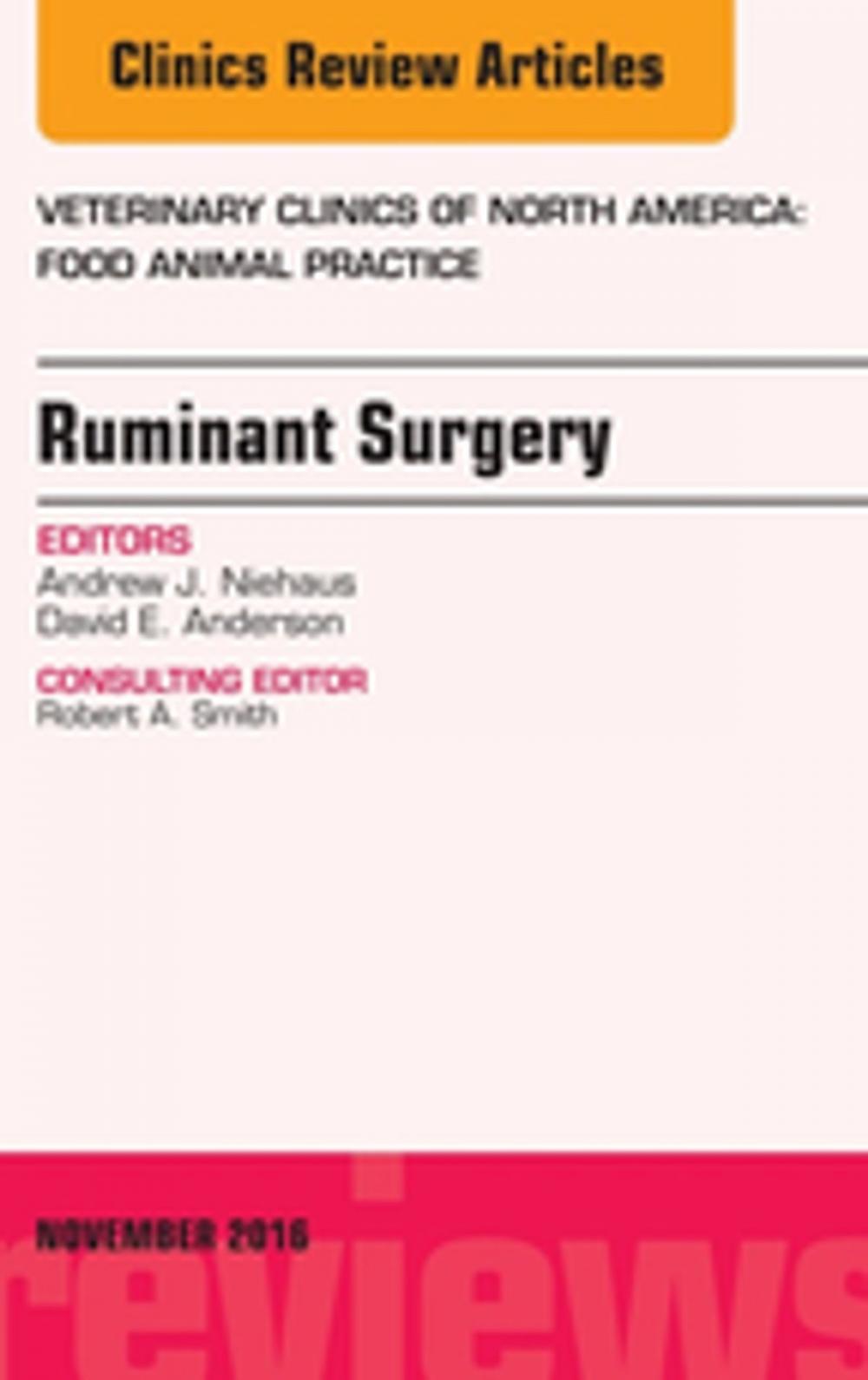 Big bigCover of Ruminant Surgery, An Issue of Veterinary Clinics of North America: Food Animal Practice, E-Book