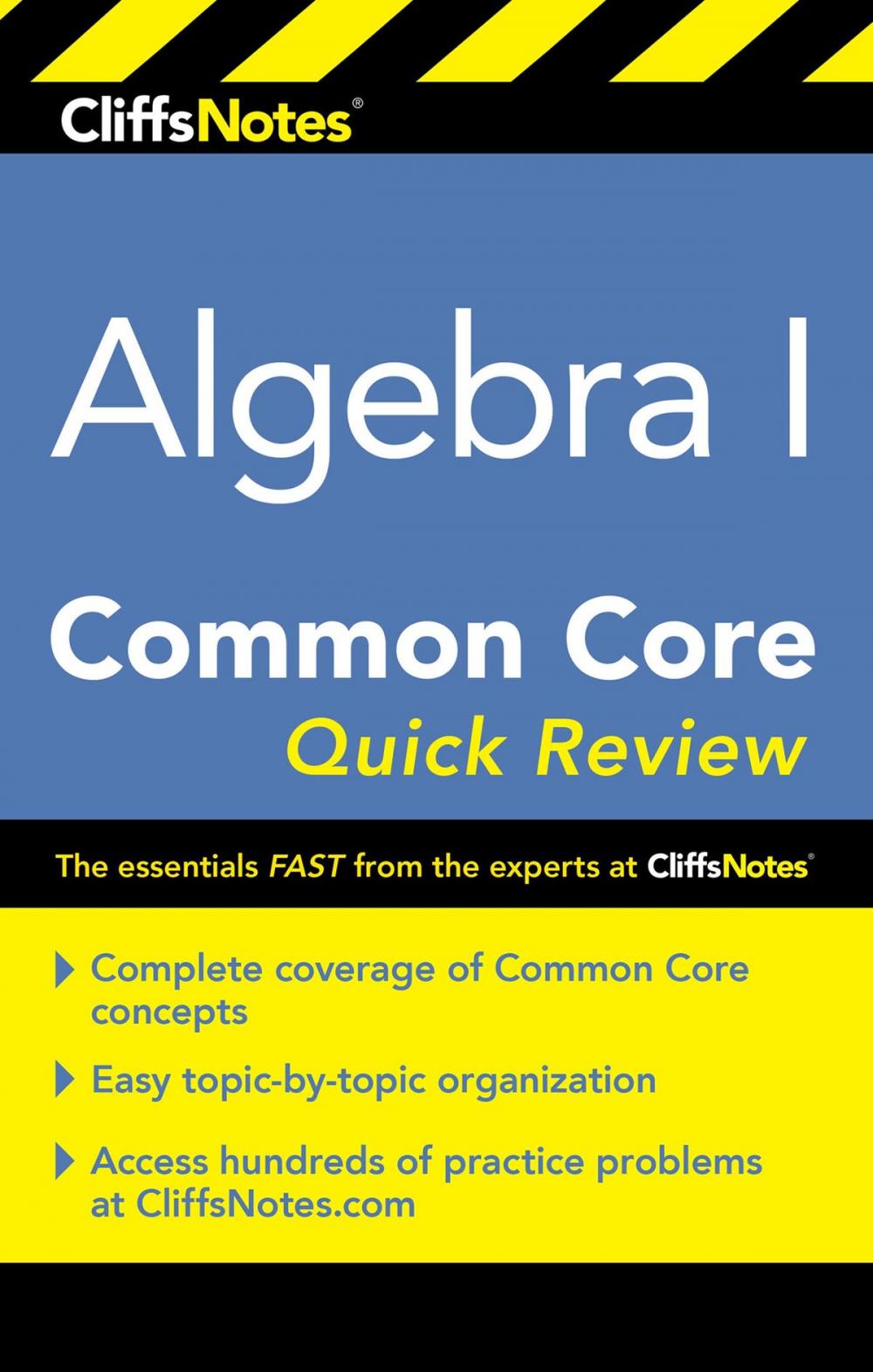 Big bigCover of CliffsNotes Algebra I Common Core Quick Review