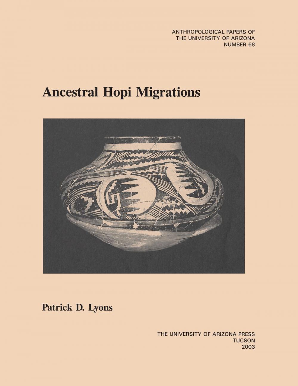 Big bigCover of Ancestral Hopi Migrations