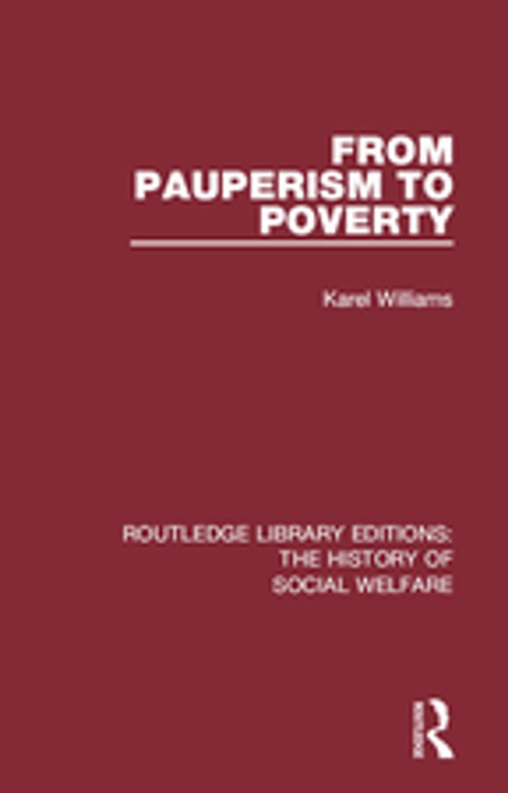 Big bigCover of From Pauperism to Poverty