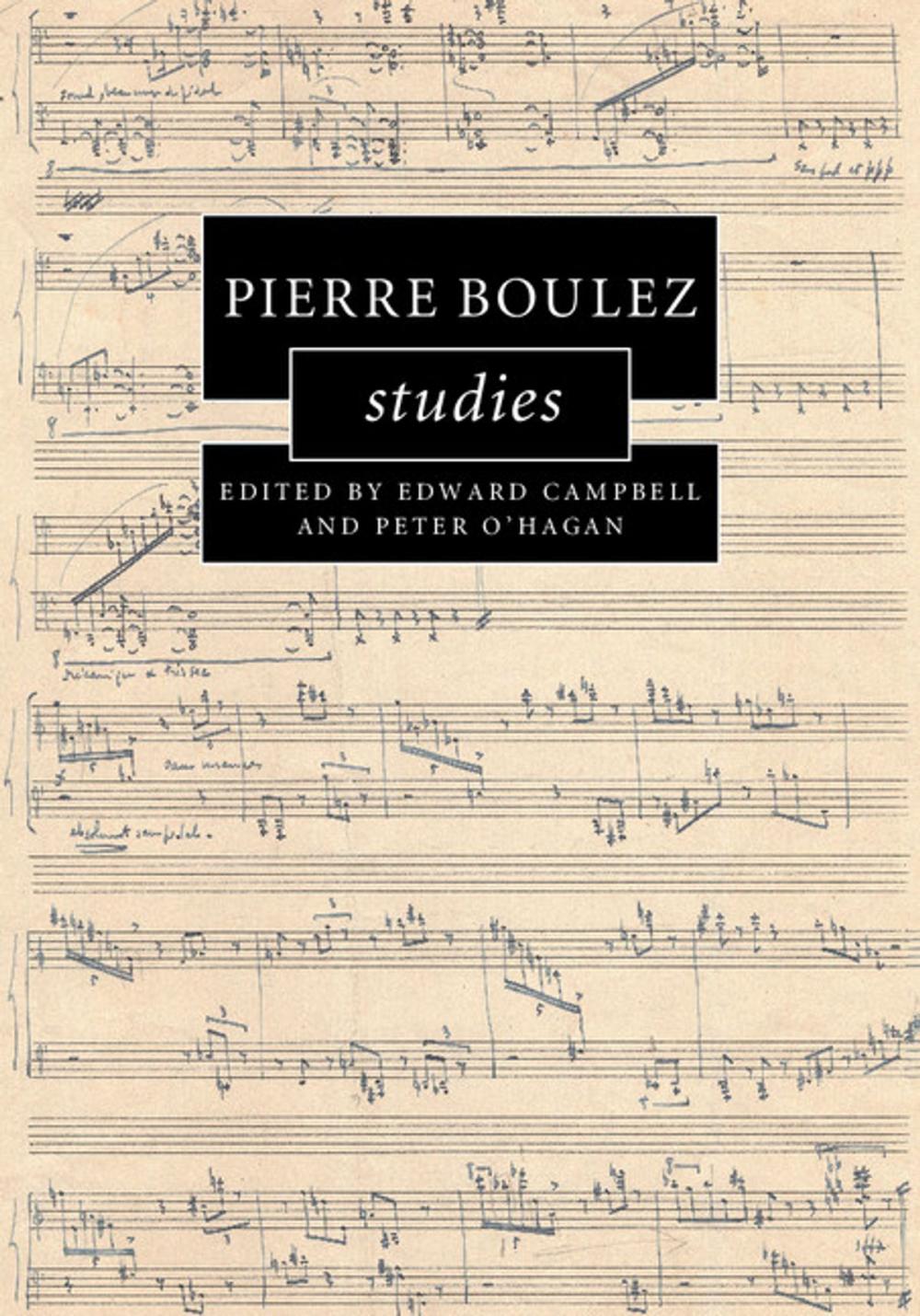 Big bigCover of Pierre Boulez Studies