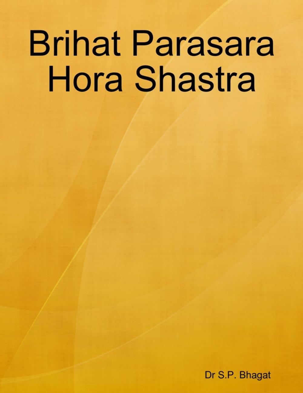 Big bigCover of Brihat Parasara Hora Shastra