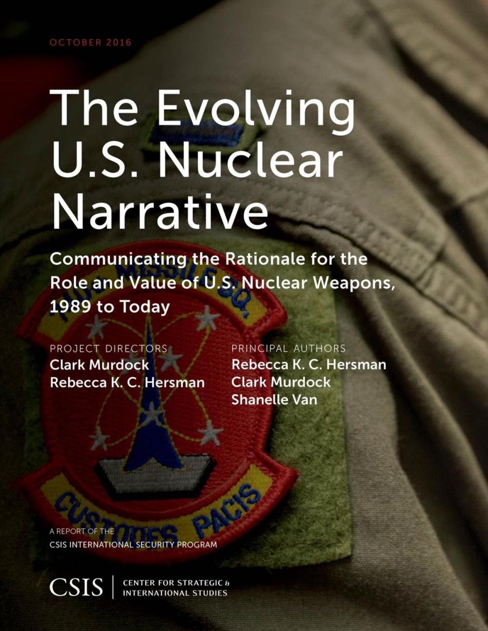 Big bigCover of The Evolving U.S. Nuclear Narrative