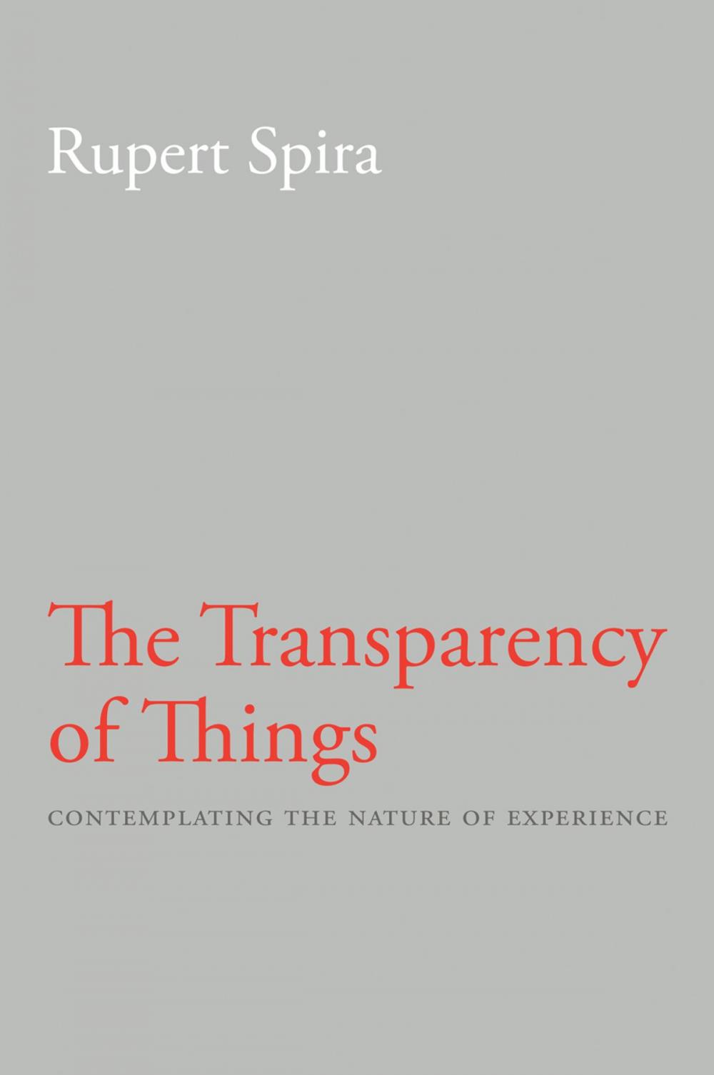 Big bigCover of The Transparency of Things