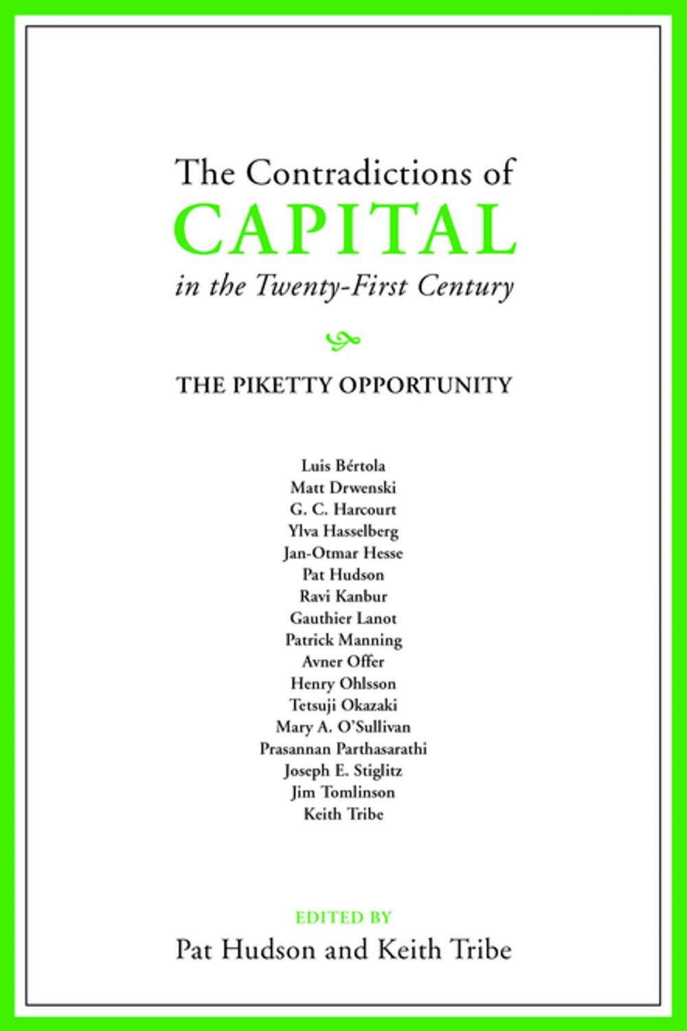 Big bigCover of The Contradictions of Capital in the Twenty-First Century