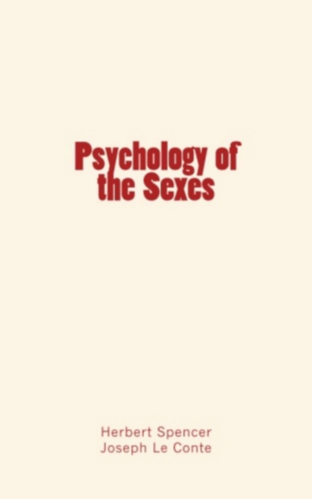 Big bigCover of Psychology of the Sexes