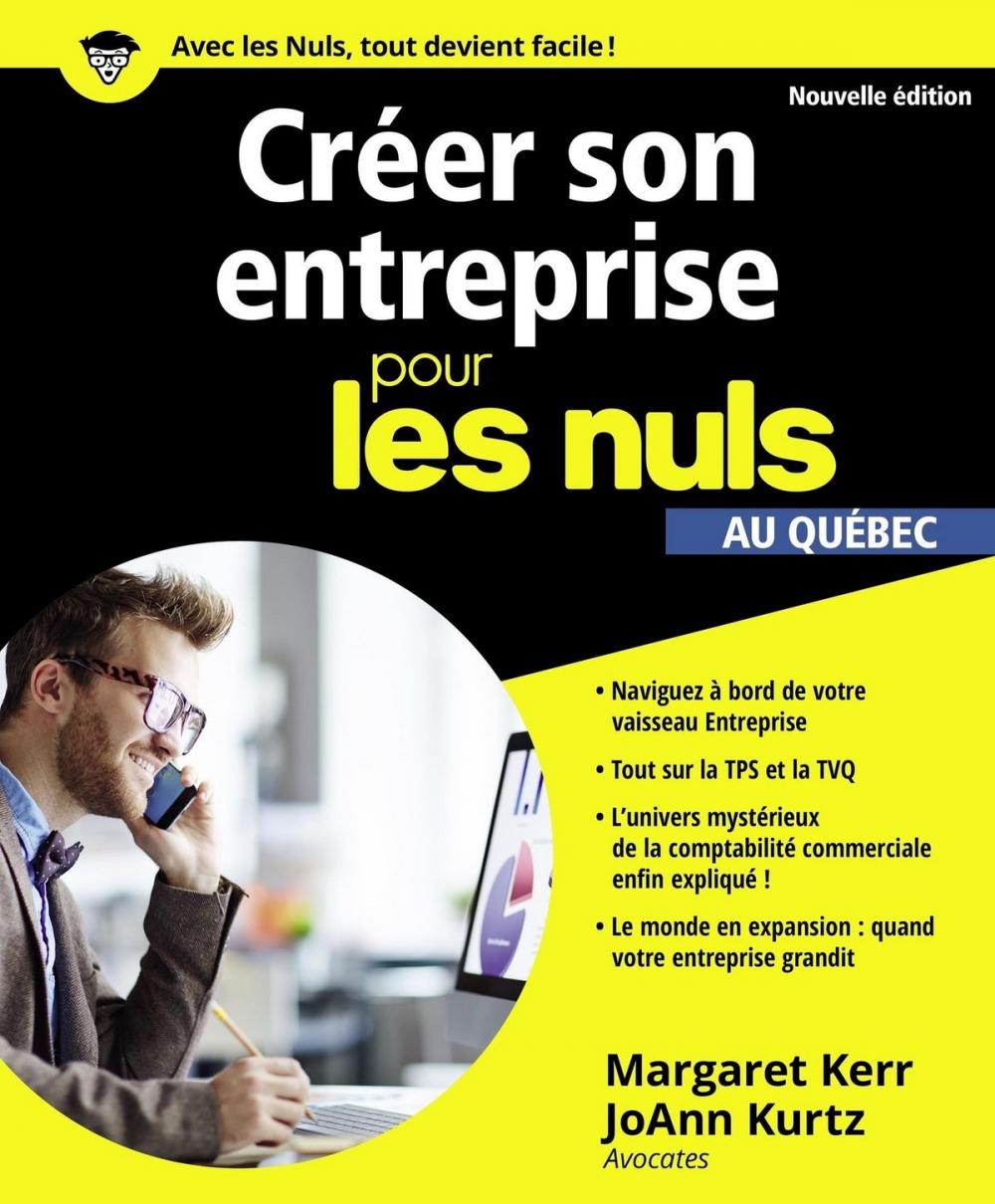 Big bigCover of Créer son entreprise pour les Nuls, au Québec, nouvelle édition