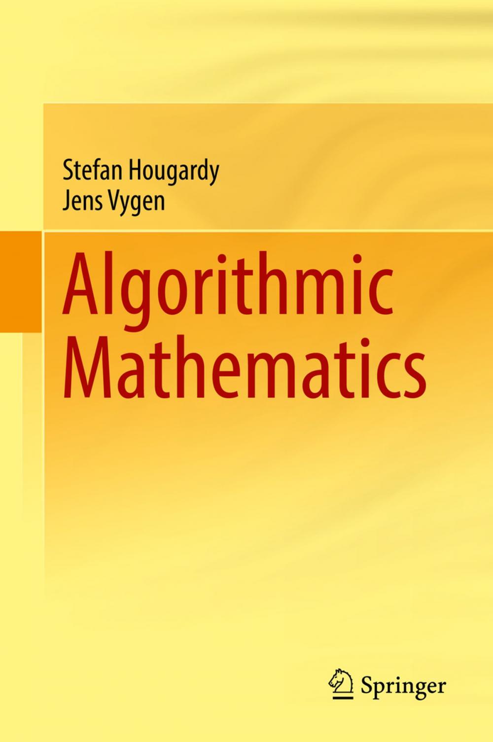 Big bigCover of Algorithmic Mathematics