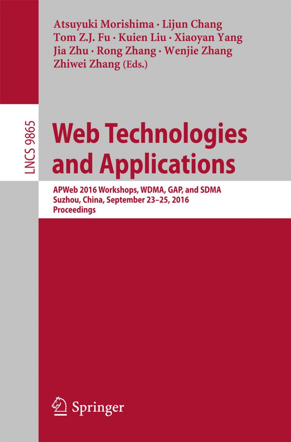 Big bigCover of Web Technologies and Applications