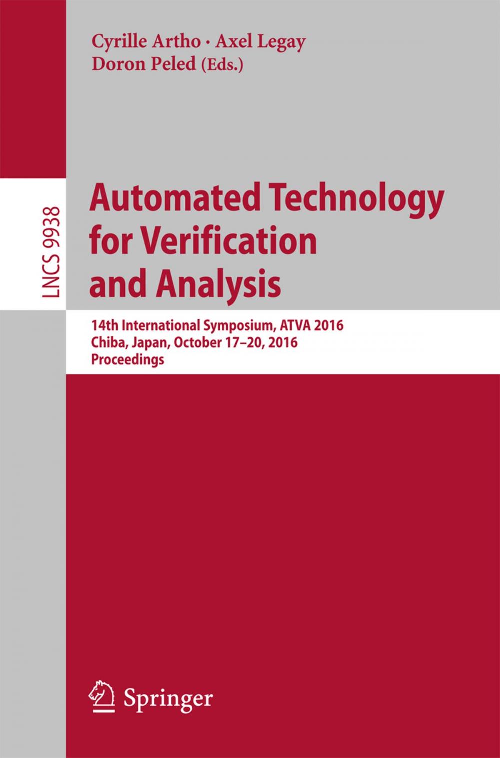 Big bigCover of Automated Technology for Verification and Analysis