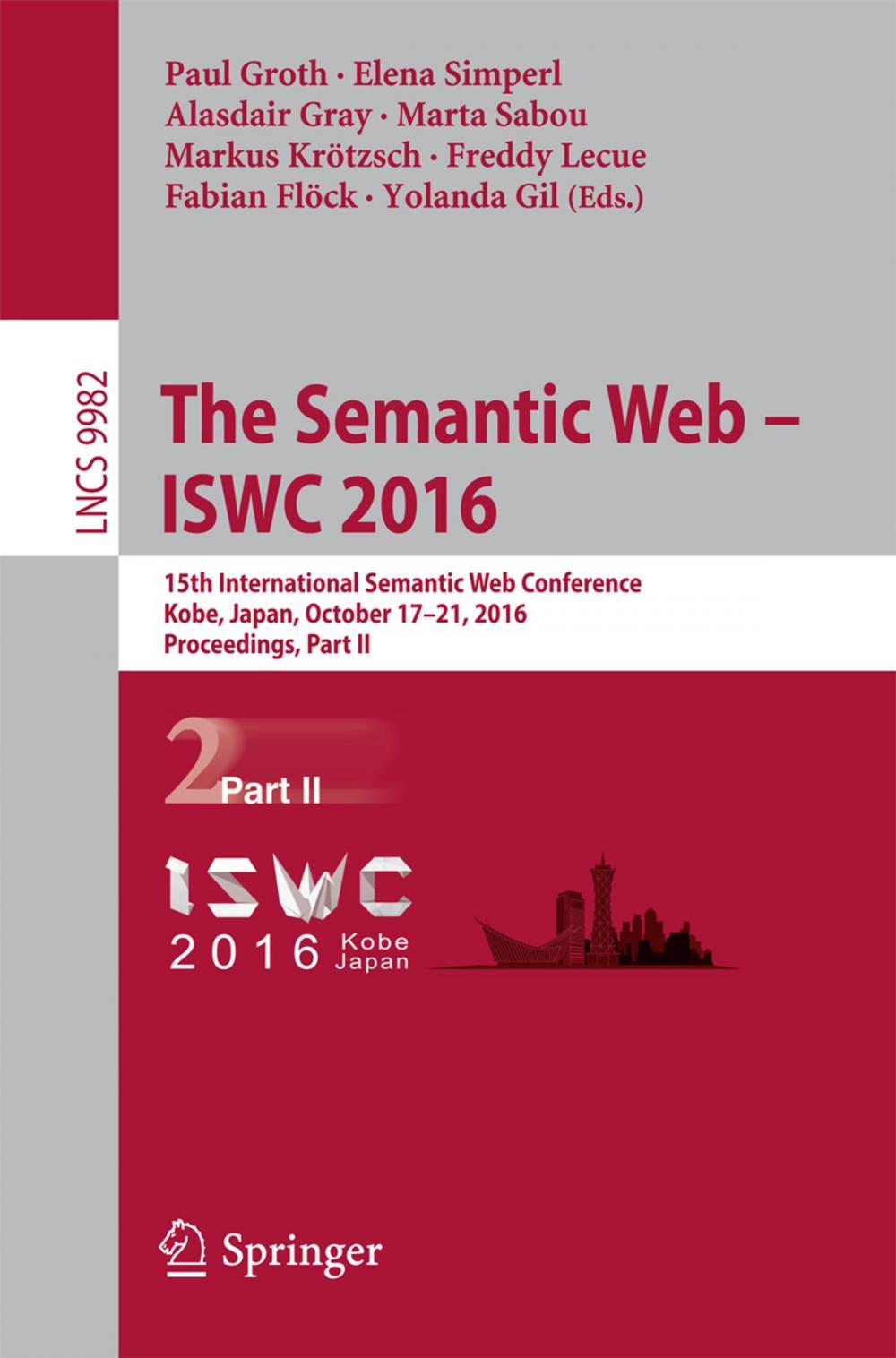 Big bigCover of The Semantic Web – ISWC 2016