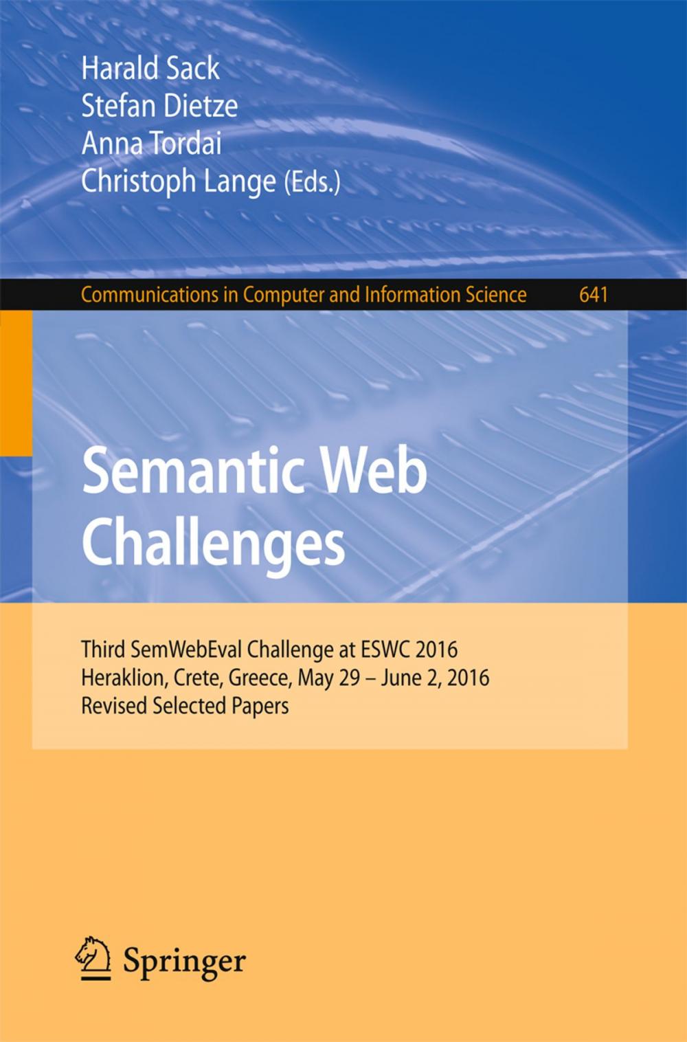 Big bigCover of Semantic Web Challenges