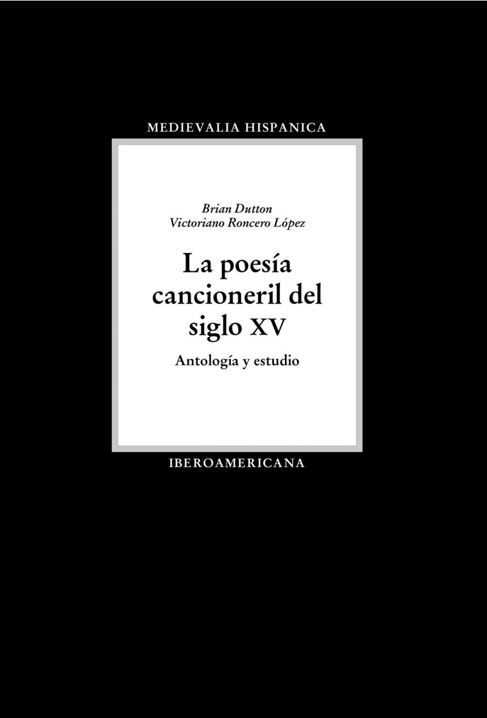 Big bigCover of La poesía cancioneril del siglo XV