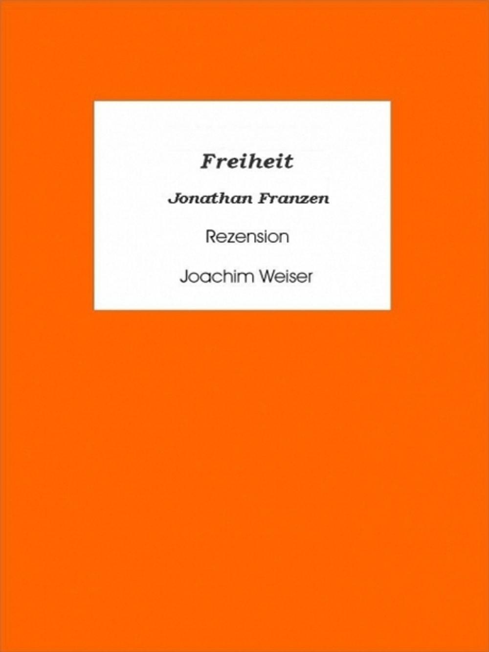 Big bigCover of »Freiheit« von Jonathan Franzen - Rezension