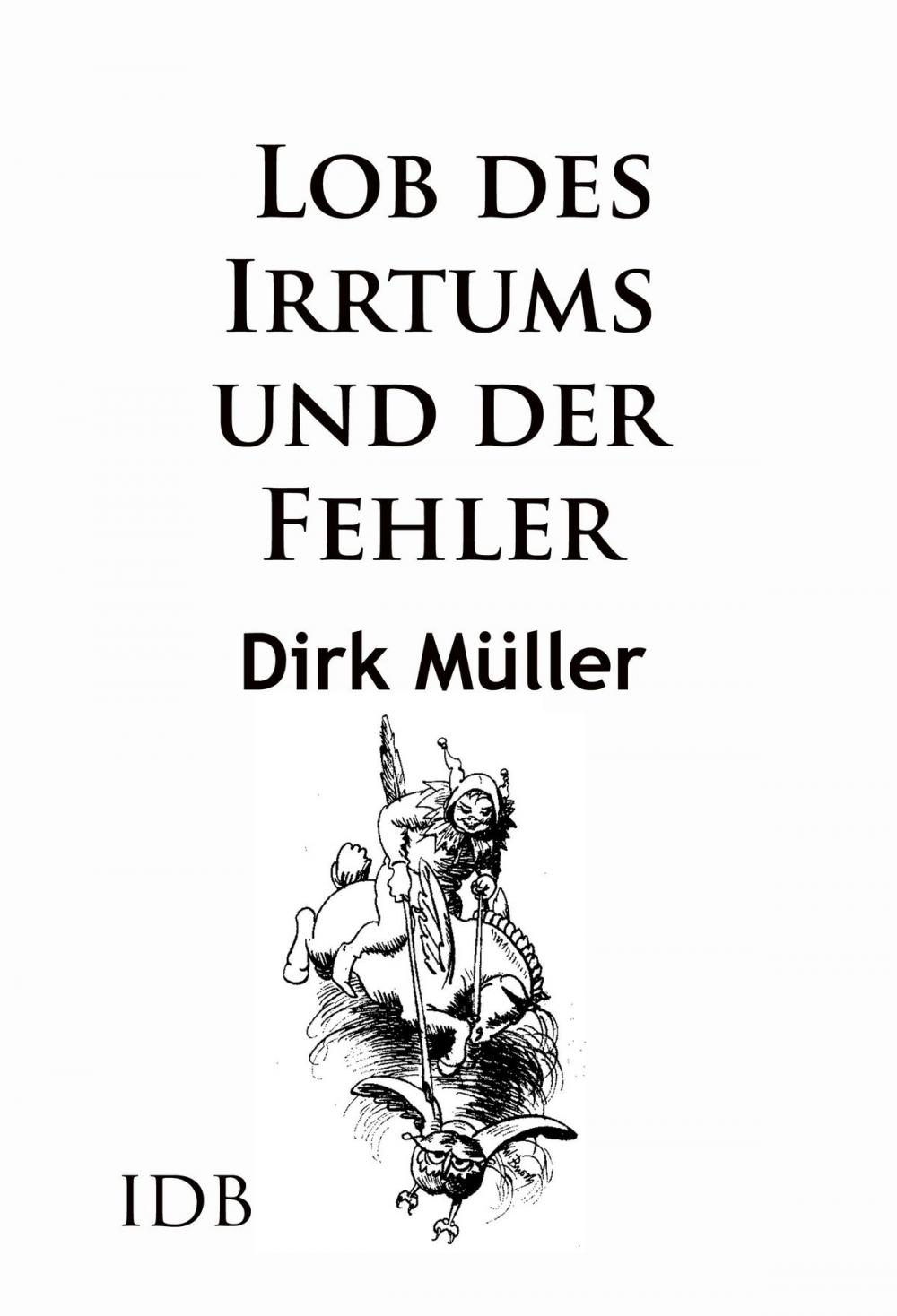 Big bigCover of Lob des Irrtums und der Fehler