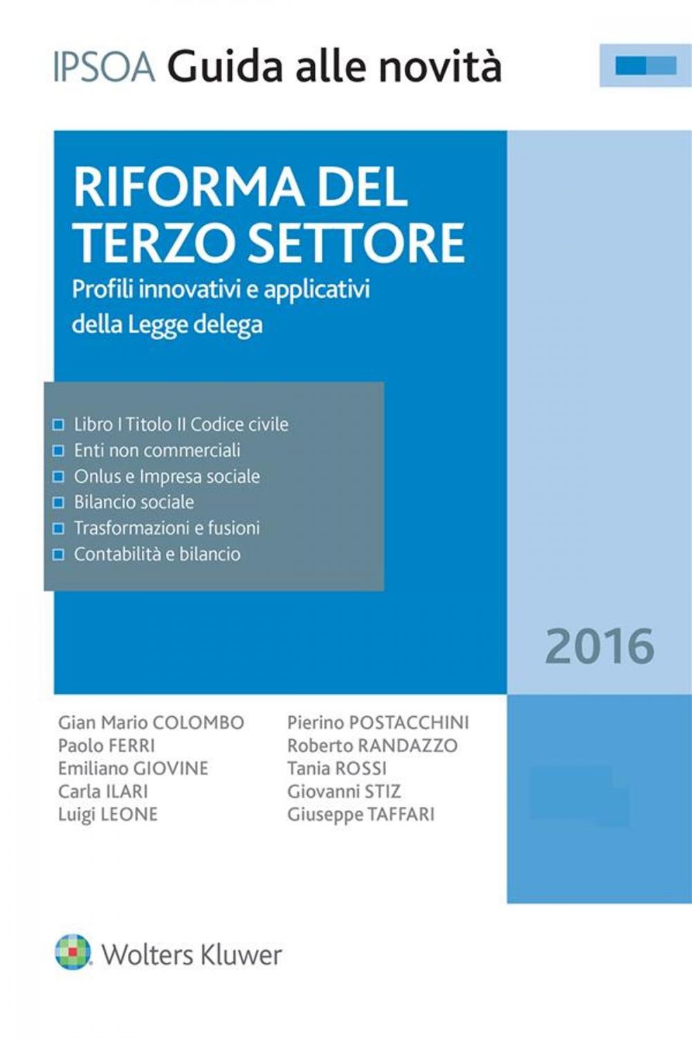 Big bigCover of Riforma del terzo settore