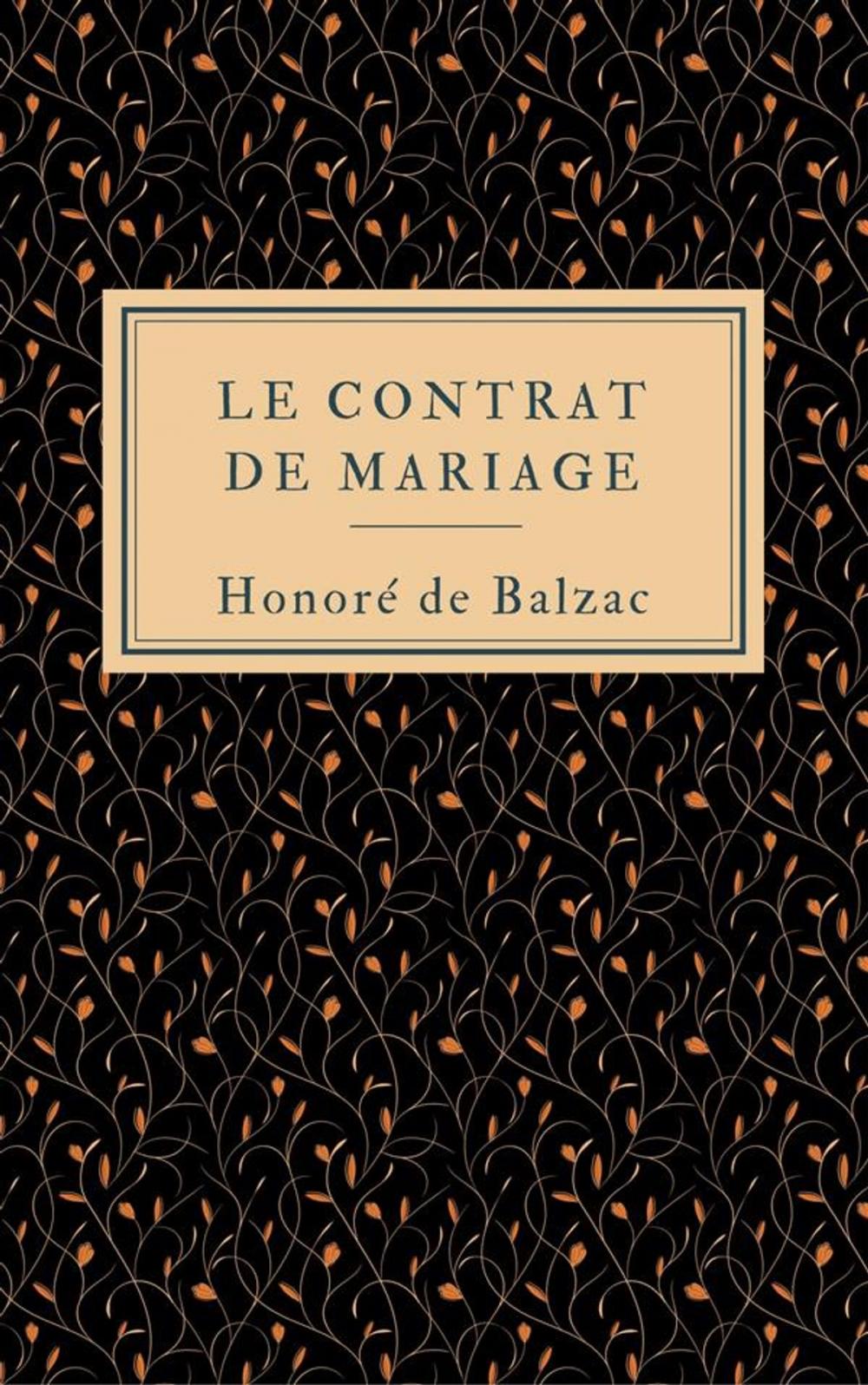 Big bigCover of Le contrat de mariage