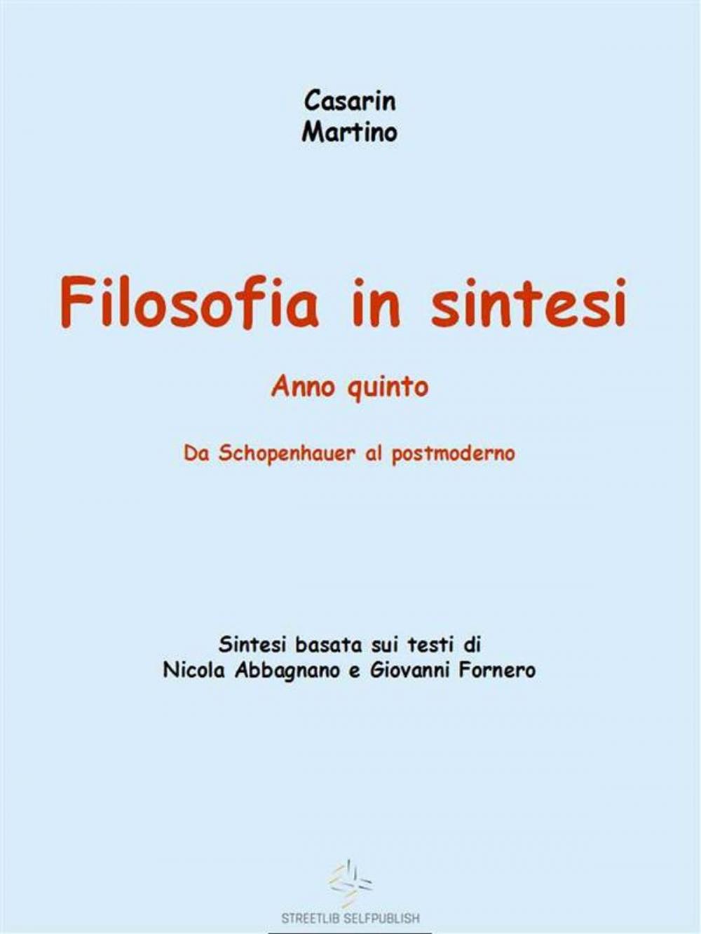 Big bigCover of Filosofia in sintesi, anno quinto