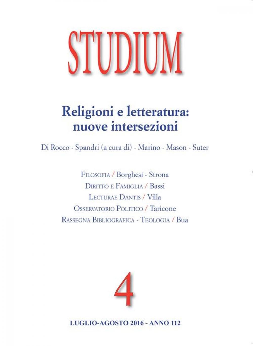 Big bigCover of Studium - religioni e letteratura: nuove intersezioni