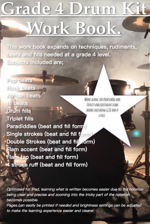 Cover of the book Grade 4 Drum Kit Work Book by James Packer, James Packer