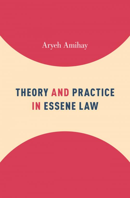 Cover of the book Theory and Practice in Essene Law by Aryeh Amihay, Oxford University Press