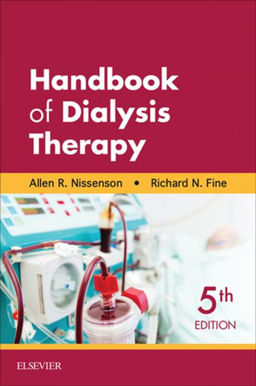 Cover of the book Handbook of Dialysis Therapy E-Book by Allen R. Nissenson, MD, FACP, Richard E. Fine, MD, Elsevier Health Sciences