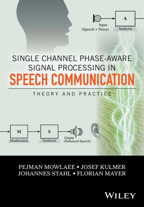 Cover of the book Single Channel Phase-Aware Signal Processing in Speech Communication by Josef Kulmer, Johannes Stahl, Florian Mayer, Pejman Mowlaee, Wiley