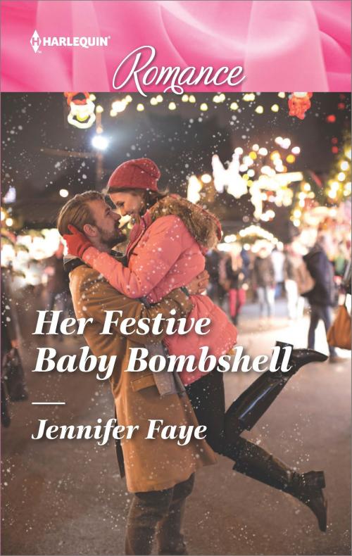 Cover of the book Her Festive Baby Bombshell by Jennifer Faye, Harlequin