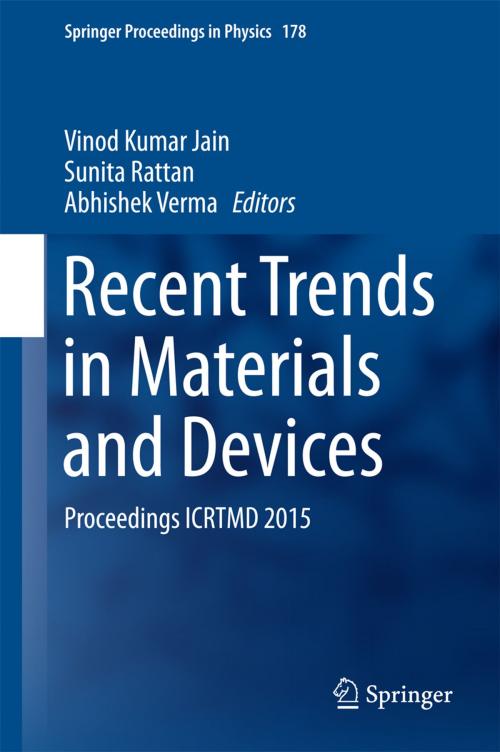 Cover of the book Recent Trends in Materials and Devices by , Springer International Publishing