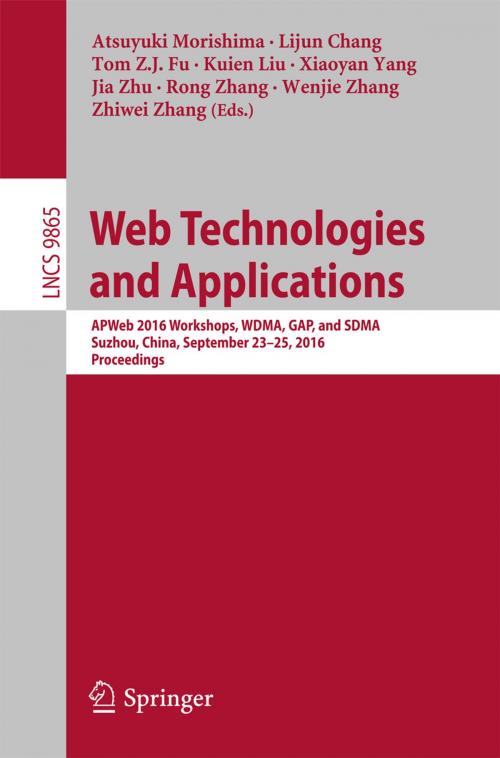 Cover of the book Web Technologies and Applications by , Springer International Publishing