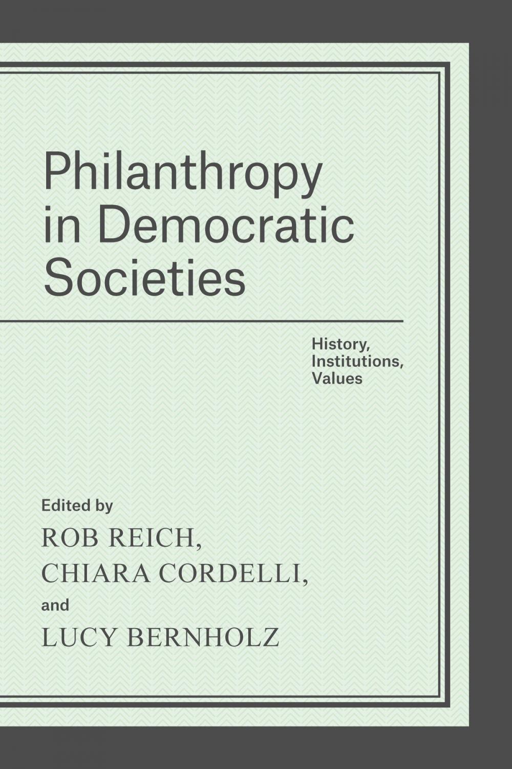 Big bigCover of Philanthropy in Democratic Societies