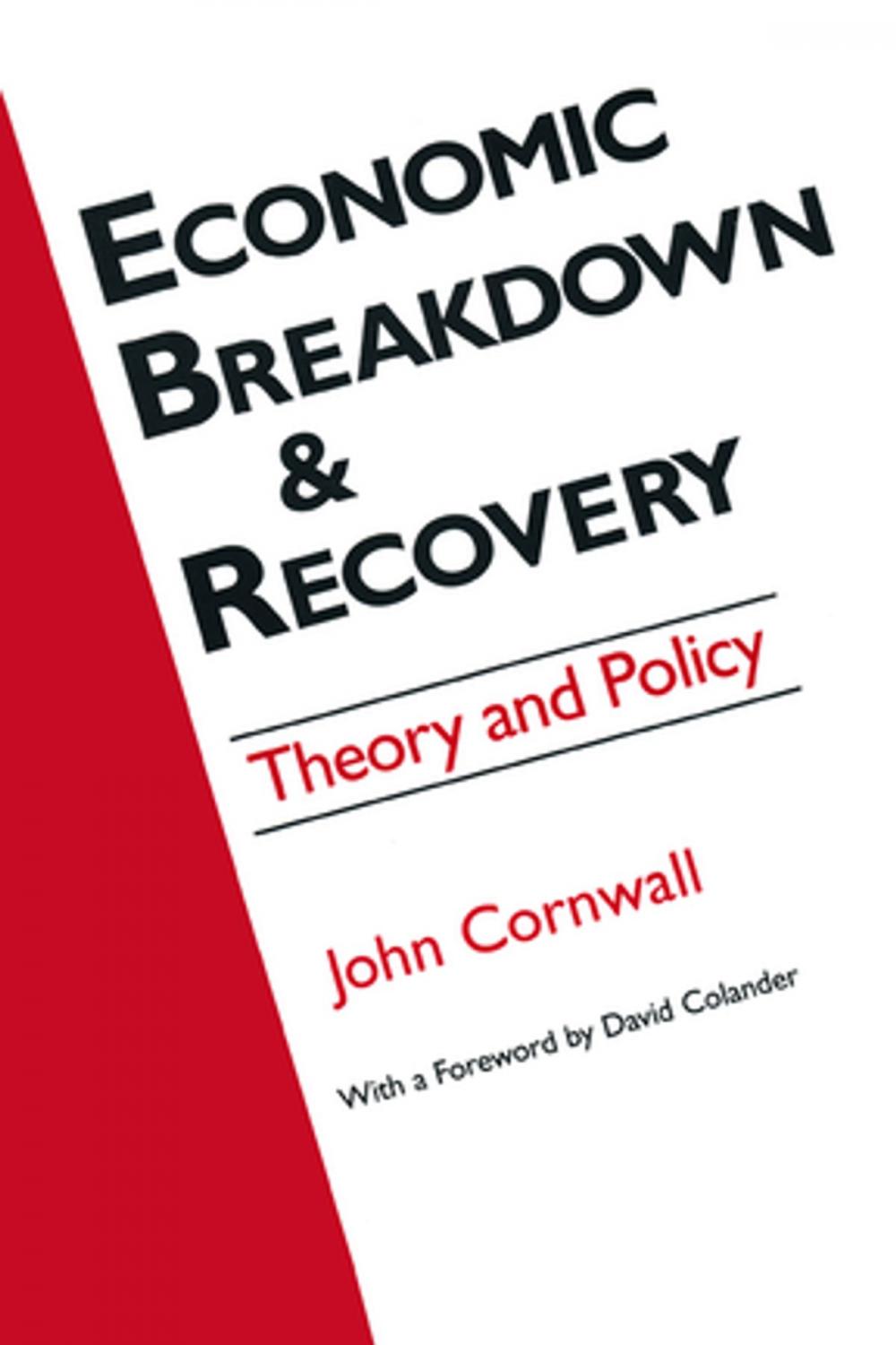 Big bigCover of Economic Breakthrough and Recovery: Theory and Policy