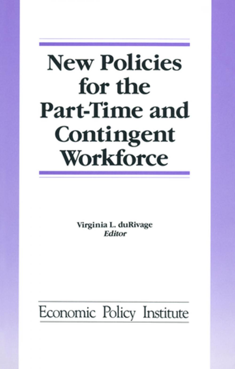 Big bigCover of New Policies for the Part-time and Contingent Workforce