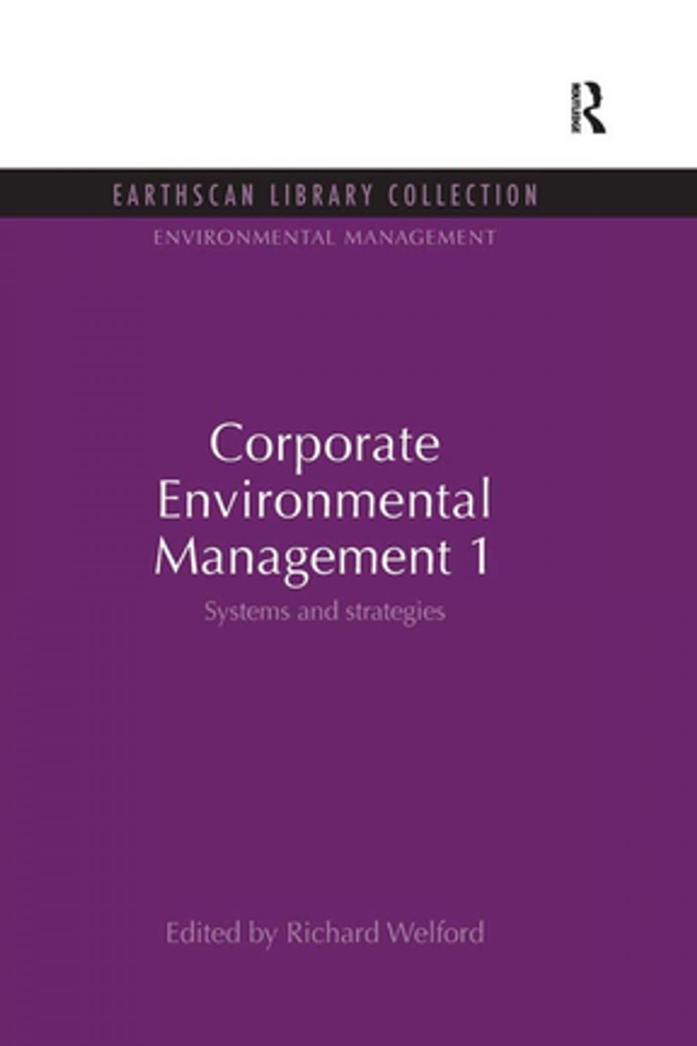 Big bigCover of Corporate Environmental Management 1