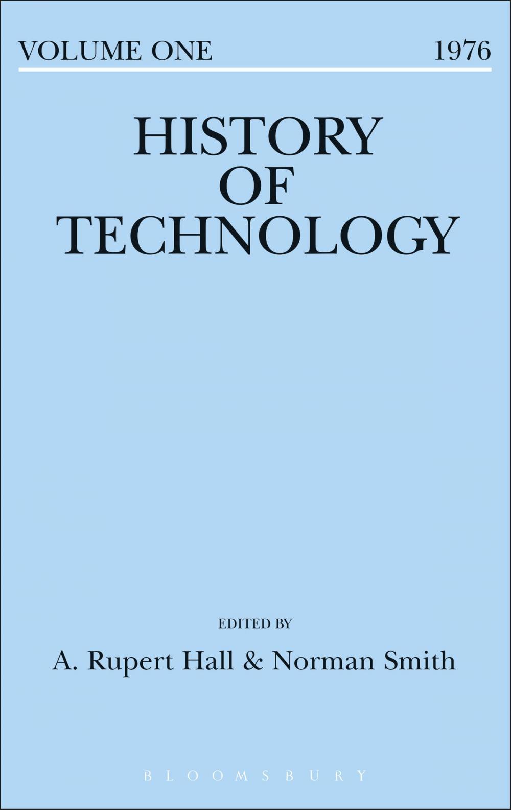 Big bigCover of History of Technology Volume 1