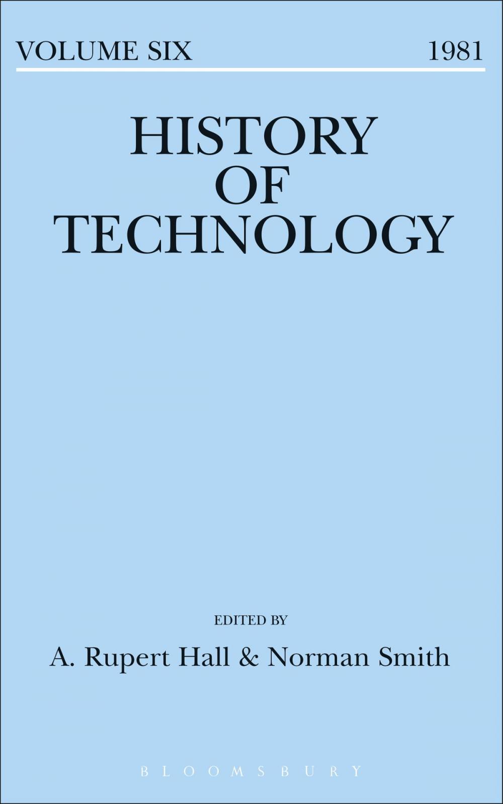 Big bigCover of History of Technology Volume 6