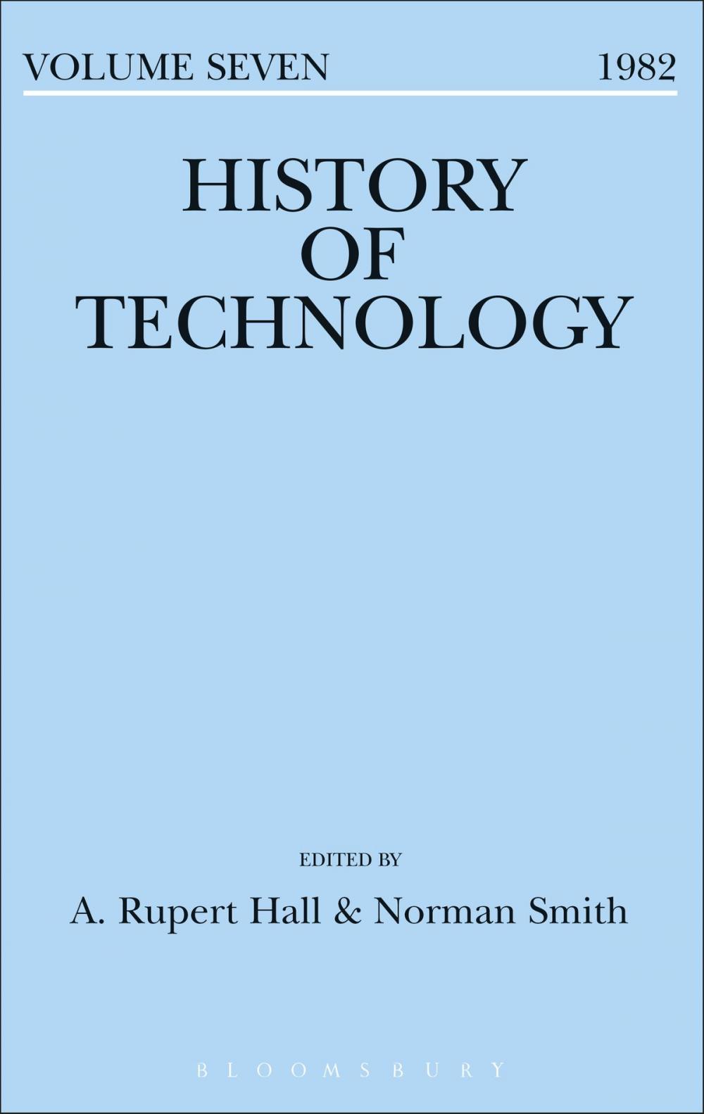 Big bigCover of History of Technology Volume 7